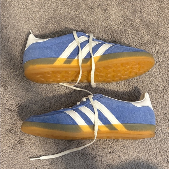 Adidas Gazelle periwinkle and white women's size 8 - Picture 3 of 7